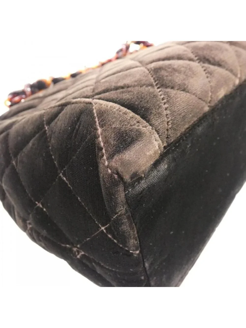 Chanel Vintage Bag Handbag Brown